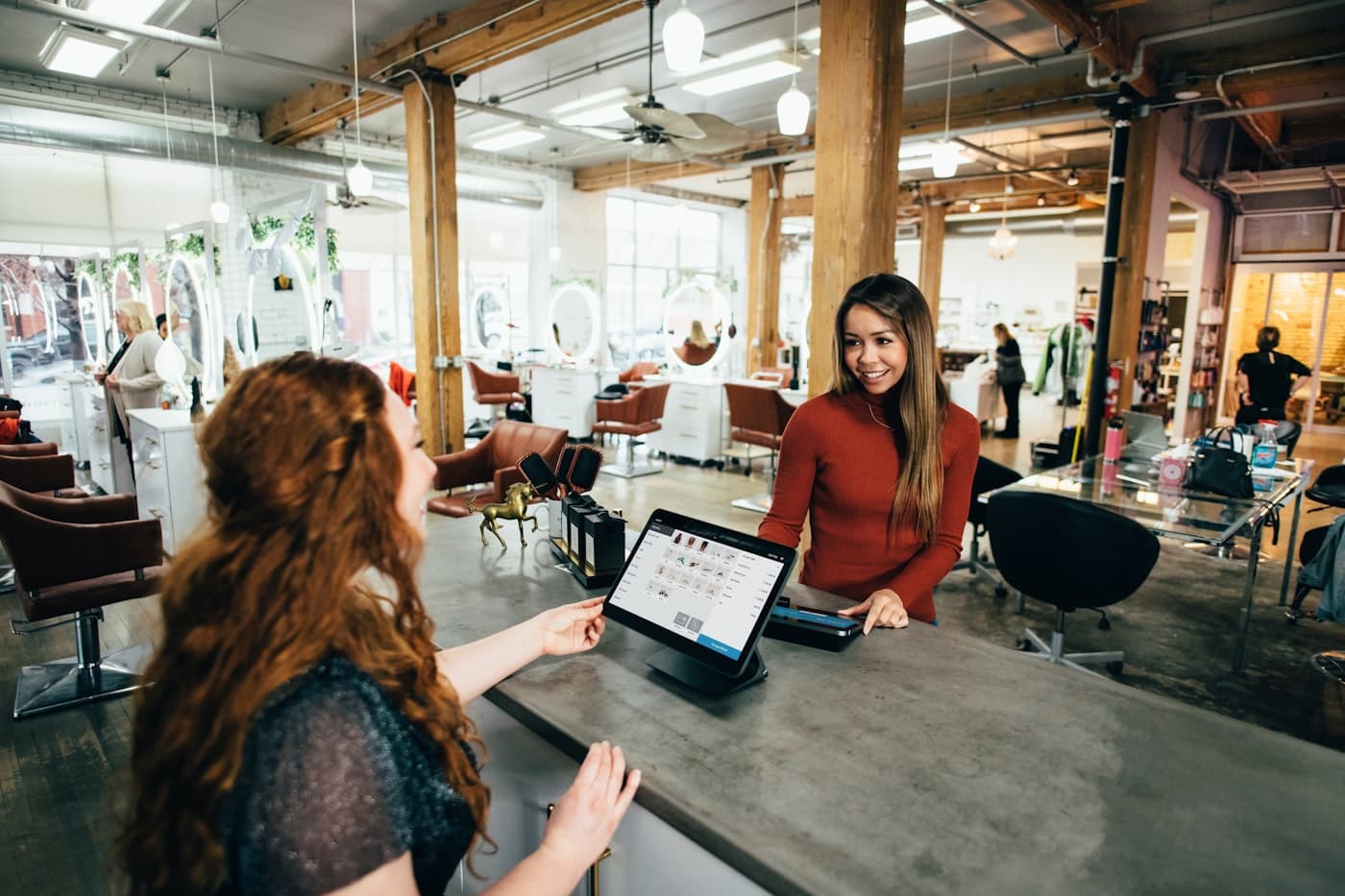 Retail business at work